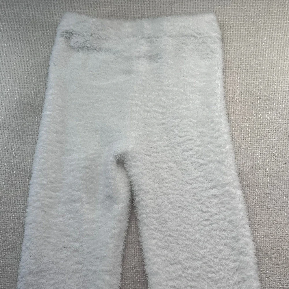 Aritzia The Group Babaton Fuzzy Cozy Lounge Joggers‎ White Women's Size Small
